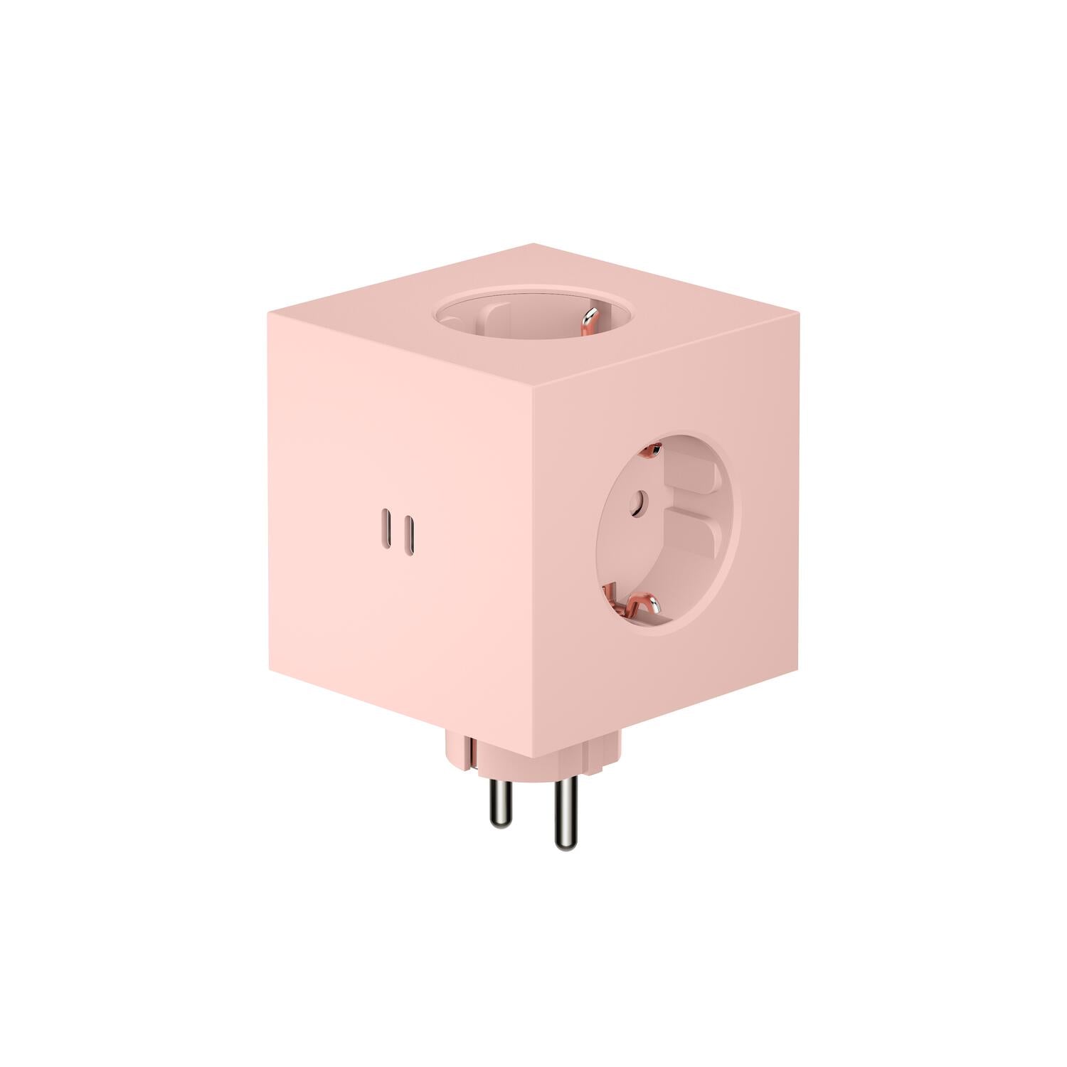 Square 2 stikdåse, USB-C - New Pink